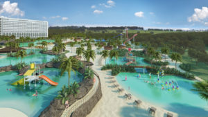 Blue Park - parque aquático em construção da Rede Mabu, unidade Foz de Igraçu/PR.
